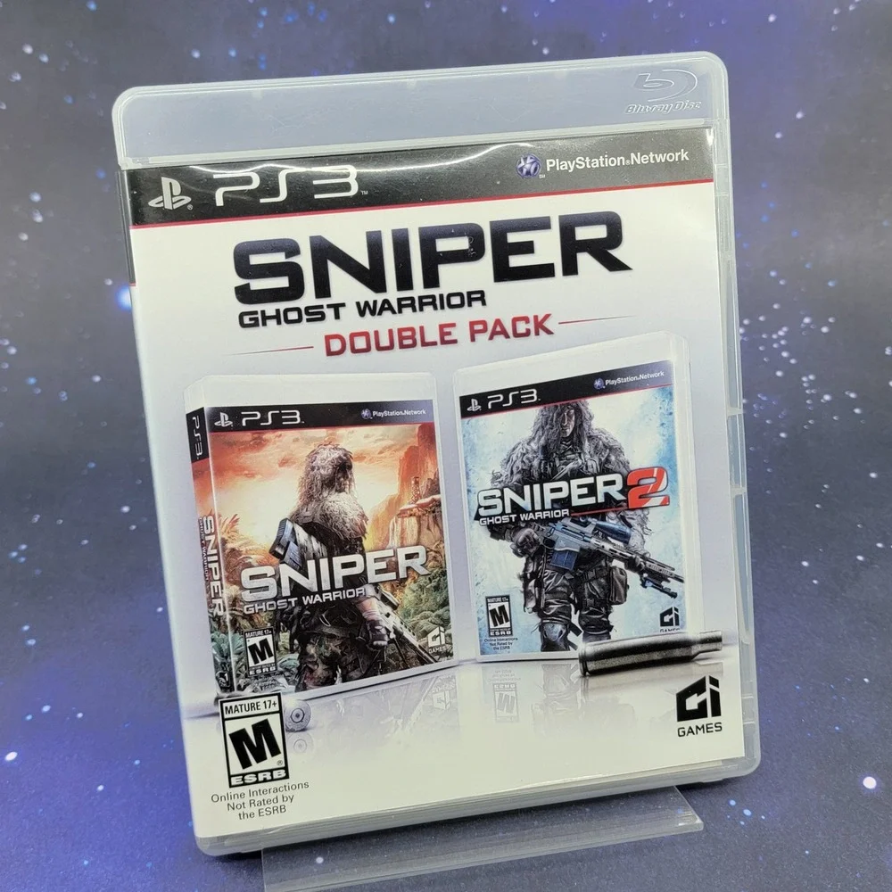 Sniper Ghost Warrior Double Pack PS3 Playstation 3 1 & 2 Bundle BLUS-82003